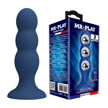 Mr. Play Buttplug met 3 Metalen Balletjes