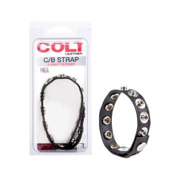 Colt Leather Cockstrap Met 8 Drukknopen