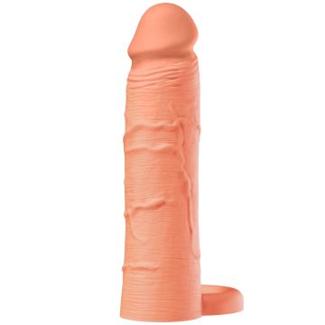 Siliconen Penissleeve Inferno 18 cm - Huidskleur