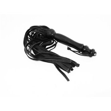 Leather Whip Wooden Handle