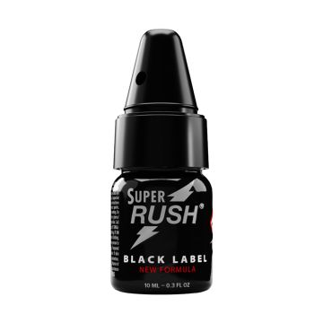Super Rush Black Label Poppers met Inhaler - 10 ml