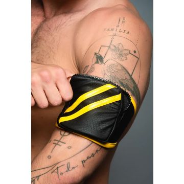 ROK Biker Bicep Bandje - Zwart/Geel