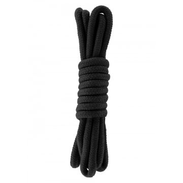 Bondage Touw 3 meter - Zwart Katoen