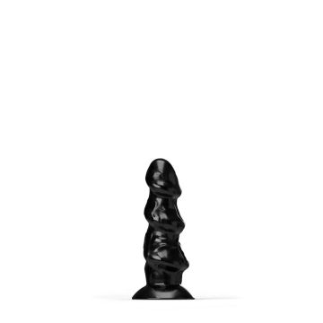 All Black Steroid Dildo Shuttlecock Zwart - 25 cm