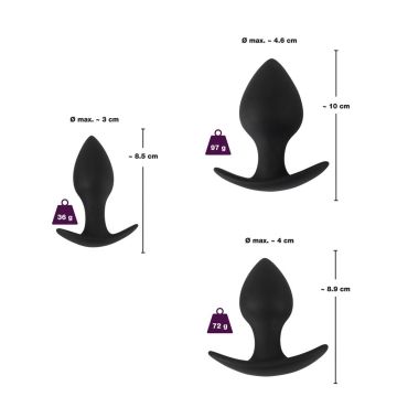 3-Delige Anaal Trainer Set - Zwart*