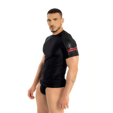 ROK Industrial Zipper Shirt - Zwart/Rood
