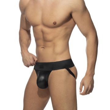 Addicted Cockring Jock met Rits - Zwart