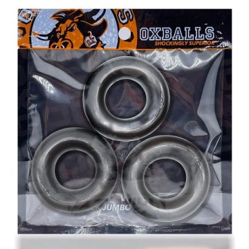 Oxballs Fat Willy 3-pack Cockringen - Grijs