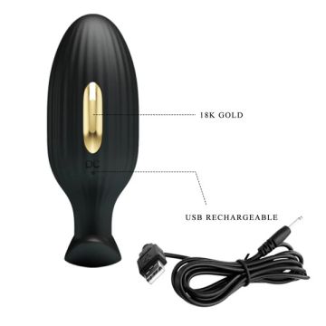 Pretty Love Vibrerende Buttplug met App Bediening - Jefferson