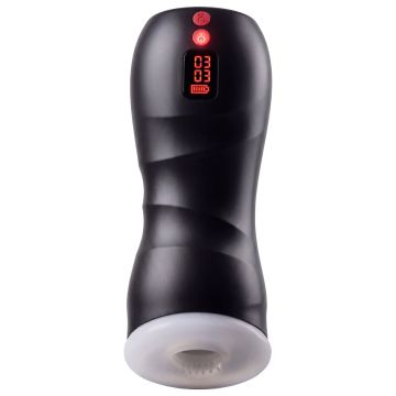 Hidden Desire Vibrerende Masturbator Twin Turbo - Zwart