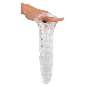 Penissleeve met Noppen en Ball Ring