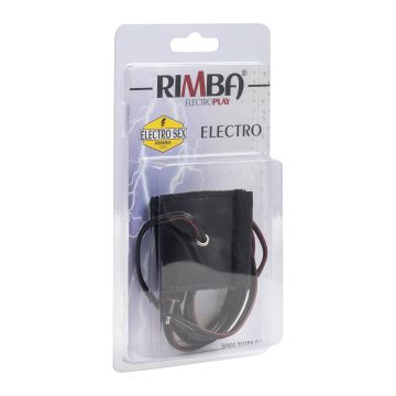 Rimba Electro Sex Leren Penisartikel met Elastiek Bi-Polair