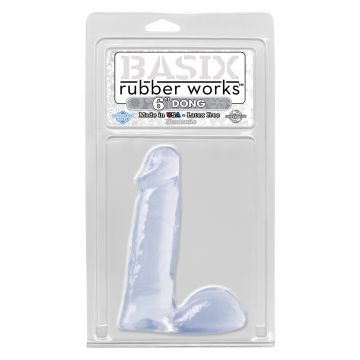 Transparante Dildo Basix Works 17 CM