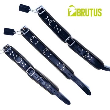 BRUTUS Leren Enkelboeien - Zwart