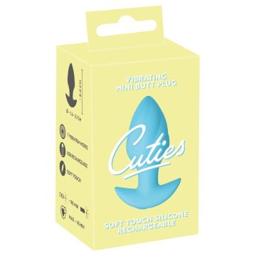 Vibrerende Mini Buttplug Cuties - Blauw
