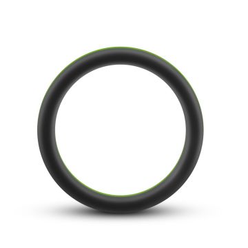 Go Pro Siliconen Cockring - Zwart / Groen