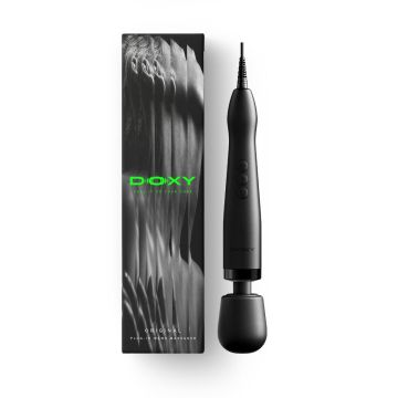 Doxy 2.0 - Original Plug-In Wand Vibrator - Zwart