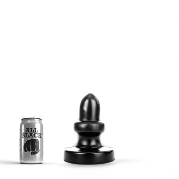 All Black Jeroen Buttplug Zwart - 17 cm