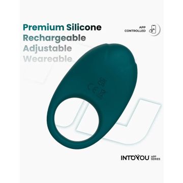 Ringo Vibrerende Cockring met App - Groen