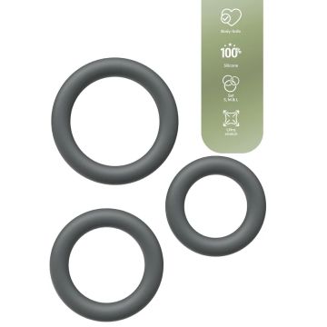 Playhouse Cockring Set 3 Stuks - Grijs