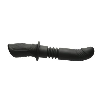Master Series Stotende Siliconen Vibrator Power Thrust - Zwart