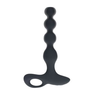 Levelz Vibrerende Beaded Buttplug met Afstandsbediening - Zwart