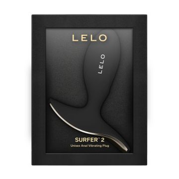 Lelo Vibrerende Buttplug met App Bediening Surfer 2 - Zwart