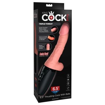 Stotende Dildo met Balzak 6.5 inch*