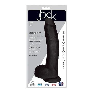 Dildo  27.4 cm met Balzak Jock - Zwart*