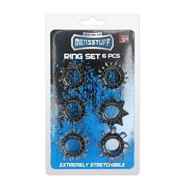 Menzstuff Rekbare Cockringen Set 6 Stuks