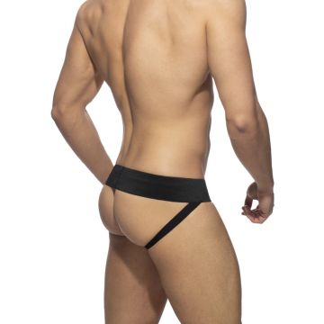 Addicted Cockring Jock met Rits - Zwart
