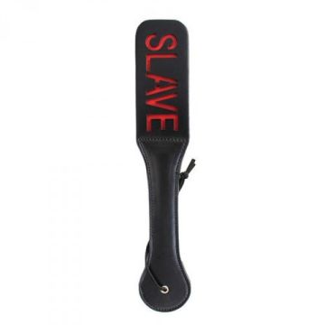Paddle met SLAVE Tekst - Double Spank