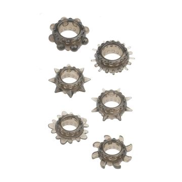 Menzstuff Rekbare Cockringen Set 6 Stuks