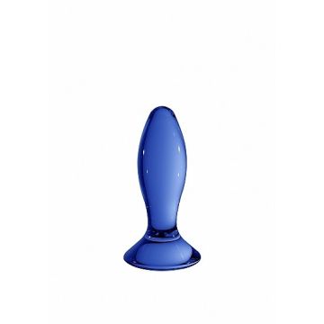Glazen Dildo  Follower - Blauw