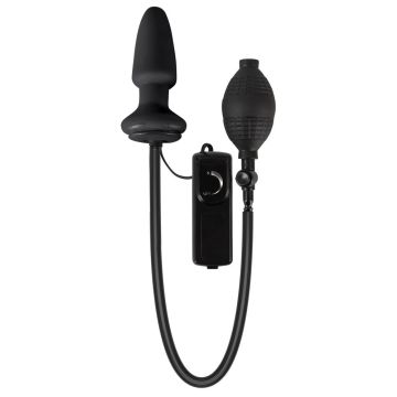 Opblaasbare Buttplug met Vibratie