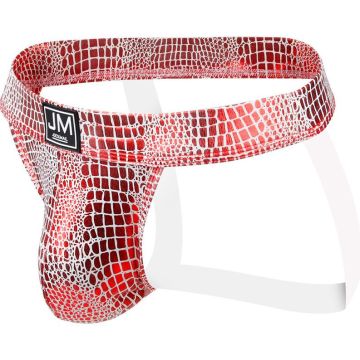 Jockmail Jockstrap Slangenprint - Rood