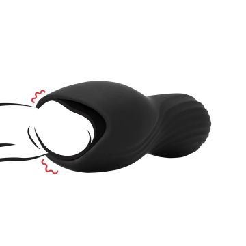 Vibrerende Masturbator Sleeve Licorice - Zwart