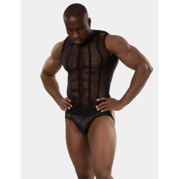 Barcode Naadloze Tank Top Loup - Zwart