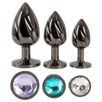 Anos Metalen Buttplug Set - Diverse Kleuren