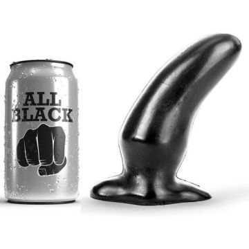 All Black 45 Kromme Anaal Dildo - 13 cm