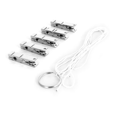 Tepelklemmen Modern Zinc Alloy met Touw - Set van 5
