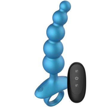 Playhouse Vibrerende Anal Beads met Afstandsbediening - Blauw