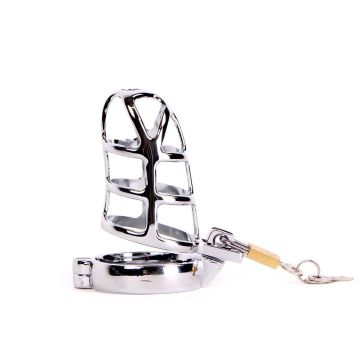 Kiotos Chastity Cage RVS - 9.5 cm
