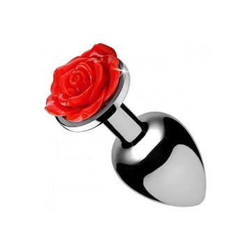 Red Rose Anal Plug S - Rood*