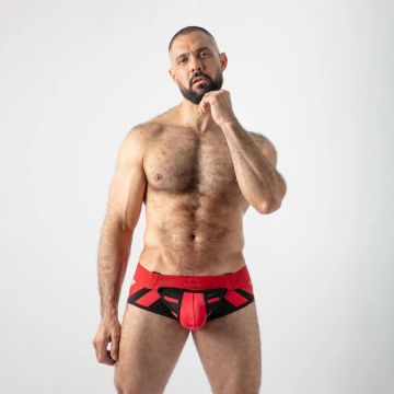 Locker Gear Open Access Jock Brief - Rood