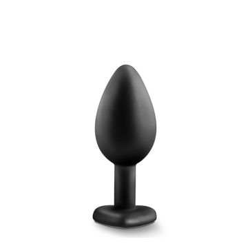 Zwarte Luxe Buttplug met Juweel Temptasia - Medium