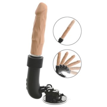 Stuwende Vibrator RC Fucking Machine - Huidskleur