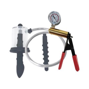 Anal Rosebud Vacuum Cilinder met Kralenplug en Pomp