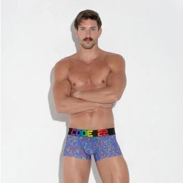 Code 22 Pride Mesh Trunk - Blauw
