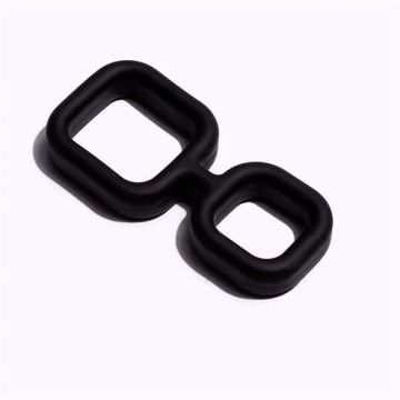 Siliconen Cockring Muscle 2 Way - Zwart*